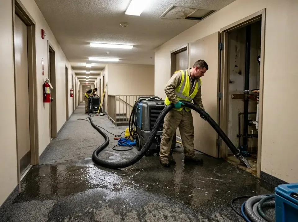 multi-unit-apartment-hallway-f-005 — frequently asked questions, Emergency Burst Pipe Water Extraction & Removal in Bainbrid…